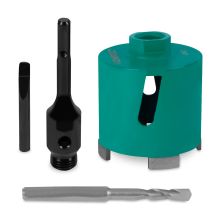 Diamantkernbohrer Sds-plus - 82mm - Universal - Inkl. Diamantkernbohrer, Zentrierbohrer, Austreibdorn Und Sds-plus Adapter