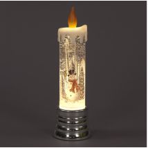 Snowtime - Christmas Water Candle With Snowman - Battery Operated