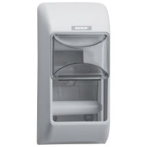Toilettenpapierspender für 2 Rollen – Kunststoff – 118 mm Durchmesser – KATRIN