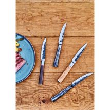 Couteau Du Chef - Forged - Sebra - Acier Japonais 440c - Manche En Bois Dalbergia - L 16 Cm