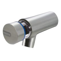 Grifo temporizado mural Presto Neo Inox 66105 – Acero inoxidable – Caudal 3 l/min – Cierre automático 7 seg – Garantía 5 años