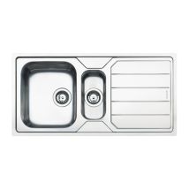 Smeg - Lavello Incasso 2 Vasche E Gocciolatoio Reversibile 100x50 Lfb112 Inox Spazzolato