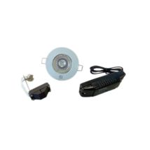 Resistex - Einbaustrahler Alufix + Trafo D.50 Weiß 50w Elektronisch