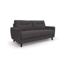 Callisto Sofá Cama Convertible De Tela Suave E Impermeable 168 Cm (mat. 120x197) Negro