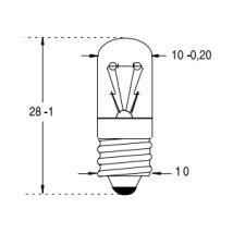 Lámpara Orbitec E10 Standard 6.5v 1w Filamento