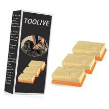 Dontodent - 3 Pack Filter Replacement Parts For Karcher Wd4 Wd5 Wd6 Mv4 Mv5 Mv6 Wet & Dry Vacuum Cleaner Accessories