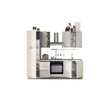 Composizione Cucina Completa Ares Con Lavello A Destra E Piano Cottura A Gas 255x60x216 Cm