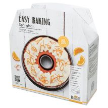 Tortiera A Fondo Amovibile - Birkmann - Easy Baking - Acciaio Al Carbonio - Antiaderente - 2 Fondi - 26 X 26 X 9 Cm