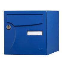 Buzón Estándar - 2 Puertas Exteriores - Animación - Acero Azul Bretón Renz