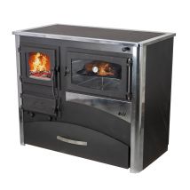 Eek A Kaminofen Mit Backfach Und Herdplatte Abc Concept 2 Air Rechts Mehrfachbelegung Holzofen 11,6 Kw Kamin Ofen Holz Werkstattofen Schwedenofen 