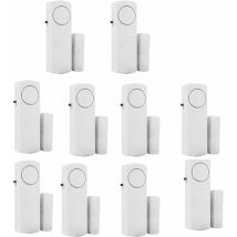 Alarma De Ventana Con Sensor Magnético Inalámbrico Para Puerta (paquete De 10) Para Sistema De Seguridad Del Hogar Y Puerta De Piscina.