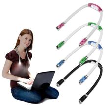 Lot De 4 Lampes De Lecture Led Pour Le Cou, Rechargeables Par Usb, Flexibles, 4 Modes, Lampe De Chevet Mains Libres