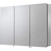 Croydex - Large Triple Door Bathroom Cabinet, Hang 'n' Lock , 84 X 109cm - Kennet