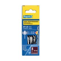 Fp - Rapid High Performance Rivets 4.8 X 25mm Blister Of 50 Rpd5000392