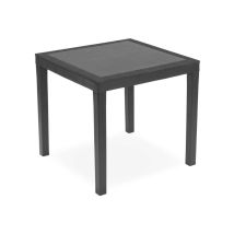 Ipae Progarden Tavolino Quadrato Ago Juta Antracite - 79x79x73 H Cm