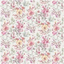 As Creation Cosmopolitan Petal Poetry White Vinyl Wallpaper Paste The Wall