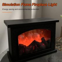 Rechteckige Flammenlose Kaminlaternen Tragbare Simulation Led Usb Wiederaufladbare Kaminlaterne Für Das Wohnzimmer Zu Hause (keine Heizfunktion)-a