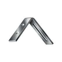 Vormann - Angolo Di Regolazione L.80x65mm P.20mm S.4mm Sta Zincato Grezzo Blu (per 20)