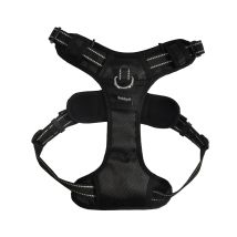 Harnais Rando Walk Noir – Taille XL – Bobby – Harnais pour chien résistant avec 2 points d'attache et bandes réfléchissantes