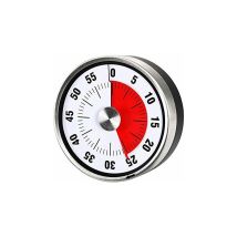 Timer Da Cucina Meccanico Magnetico - Strumento Di Gestione Del Tempo Visivo Con Conto Alla Rovescia Di 60 Minuti Per Barbecue A Vapore (nero) Per 