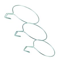 Soporte para maceta de balcón – Acero zincado – Diámetro 18 cm – Medidas 18 x 23,5 x 5 cm