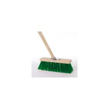 Jardinor – Spazzatrice stradale L.1,4 cm – Fibra vinilica, Testa in plastica, Manico in legno – 1,38 kg
