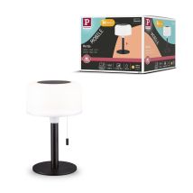 Paulmann Lámpara Exterior Elegante Negra Recargable Solar