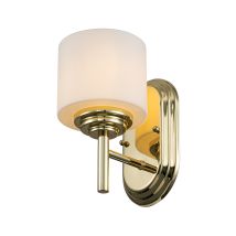 Elstead Feiss Malibu Lampada Da Parete In Ottone Lucido, Ip44