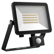 Dotlux 4000k Schwarz Led-strahler Floorslim-sensor, 50w, Mit Bewegungsmelder Pir - 5950 Lm