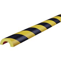 Protección de tubos Knuffi tipo R30 – Cinta de seguridad negra y amarilla – 5 metros – Resistente a temperaturas de -40 °C a +100 °C