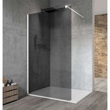 Gelco Vario - Pared De Ducha Walk-in, 100 Cm, Vidrio Revestido, Blanco/cobre Gx1310gx1015