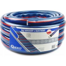 Geko Gartenschlauch Weiß 30 Meter 1 Zoll Flexibel