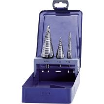 Eventus By Exact - 17334 Hss Stufenbohrer-set 3teilig 4 - 12 Mm, 4 - 20 Mm, 6 - 30 Mm Zylinderschaft