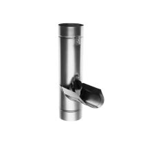Profils De France - Collettore Di Acqua Piovana, Zinco Naturale Con Griglia, Diametro 100 Mm