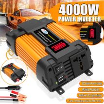 Inversor De Corriente Toolive De 4000 W Cc De 12 V A 220 V – Cargadores Usb Duales De 4,2 A – Protección Contra Sobrecarga Y Sobrecalentamiento – 