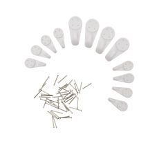 FX-TOOLS – Set mit 12 Schraubhaken und 4 Metallnägeln für Beton und Holz – einfach zu montieren – Haken in zwei Größen