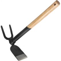 FP – Houe double pioche Comfort 45 cm – Acier laqué forgé – Manche en bois de frêne – Jardin piscine