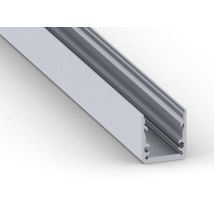 Profilo Led In Alluminio Linea Premium, Alta Efficienza, Slim Line 15 Fl - Argento