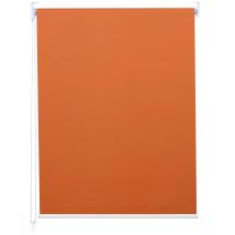 Estor Enrollable Hhg-414, Estor Enrollable De Ventana De Tiro Lateral, 80x230cm Protección Solar Blackout Opaco, Naranja