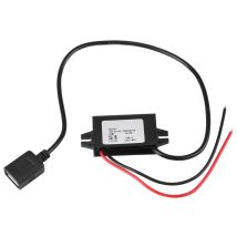Adaptador Reductor De Cc-cc De 12 V A Usb De 5 V Y 3 A Con Cable Impermeable