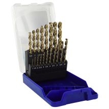 Tivoly - Scatola • 19 Punte Per Metallo Hss-e5 (cobalto 5%) Autocentranti E Graduate • Da Ø1mm A Ø10mm