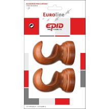 Soporte Techo Barra Cortina Epid 29 Mm 2 Unidades Cerezo
