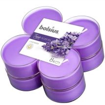 Candela Maxi Tealight Lavanda 8 pz – Diametro 55mm – Altezza 20mm – Bolsius