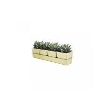 Sierra Vase 48 cm Curry – Blumentopf mit Wasserspeicher – Hochwertige Materialien – Ideal für mittelgroße Pflanzen