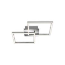 Plafonnier Led Briloner Leuchten Frame, 24 W, 2300 Lm, Ip20, Chrome-alu, Métal-plastique, Intensité Lumineuse Variable, 62 X 36,8 X 7,3 Cm