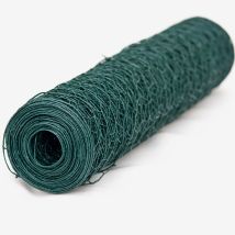 Grüner Maschendrahtzaun 1x10m – 13mm Maschen – Stahl, kunststoffbeschichtet