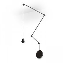 Applique/Plafonnier Spider – INJUSA – 4,5 m – Aluminium noir mat – Compatible E27 – Tension électrique, Poids, Technologie batterie