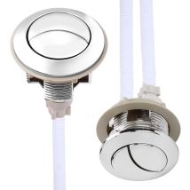 Lot De 2pcs Bouton Poussoir Chasse D'Eau 38mm, Universel Bouton Chasse D'Eau Wc Double Chasse Toilet Boutons De Chasse D'Eau De Remplacement Double