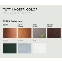 Elbi - Balconetta Resina Millerighe Cm. 60 Tortora - Tortora