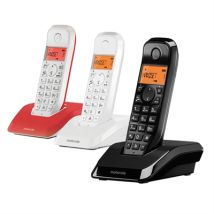 Teléfono Inalámbrico Motorola S12 Trio Mix (3 Pcs) Multicolor